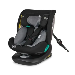 Silla Coche Bebé Grupo 0-1-2-3 ISOFIX 360° - Toral Imola, Giratoria, R129, 0-12 Años (40-150 cm), Ancla Superior, Negro