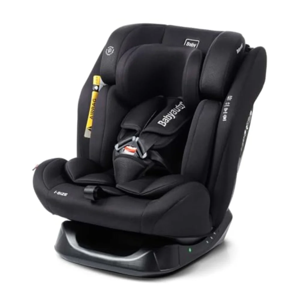 Silla de Coche Babyauto Lolo 40-150cm Grupo 0/1/2/3, Acontramarcha hasta 105cm, Sin Isofix, Testada en Motorland, Negro - Seguridad y Comodidad