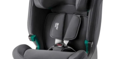 BRITAX RÖMER Silla Coche EVOLVAFIX i-Size con ISOFIX, 76-150 cm (15 meses-12 años) - 5 Puntos, Reclinable, Midnight Grey