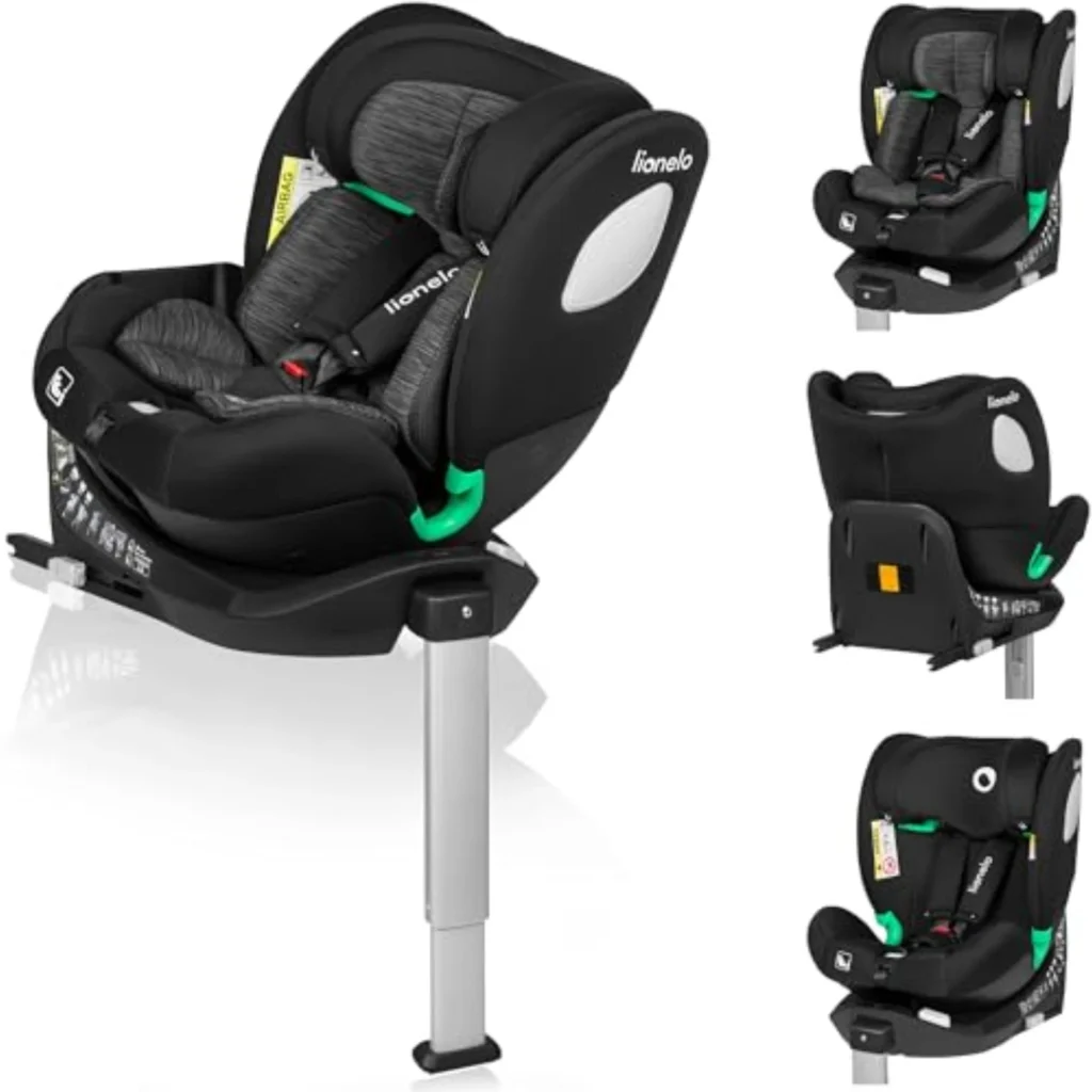 LIONELO BRAAM Silla Coche Bebé 360° i-Size 0-36kg, ISOFIX+ y Pivote, 5 Niveles Inclinación, Ultraconfortable y Segura