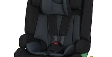 Silla de Coche Kinderkraft SAFETY FIX 2 I-Size 75-150 cm, Grupo 1/2/3, ISOFIX, Arnés 5 Puntos, Reposacabezas Ajustable, Reductor Modular, Negro