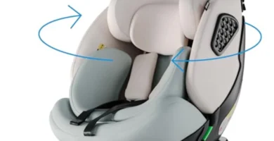 Babify Silla Coche Grupo 0-1-2-3 ISOFIX 360° - Reclinable 6 Posiciones, ECE R129, para Bebés y Niños 40-150 cm, Fácil Instalación