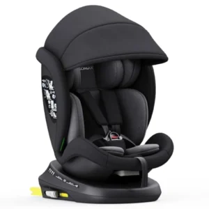 Silla de Coche XOMAX 946i Giratoria 360° con ISOFIX, Grupo 0/1/2/3 (0-36 kg), Arnés 5 Puntos, Reclinable y Funda Lavable - ECE R129