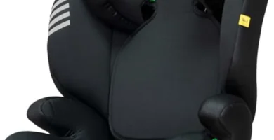 Silla de Coche Two i-Size para Niños 100-150 cm - Cabezal Multiposiciones, Isofix Extensible, Negro (Black Wings) - 69.95€