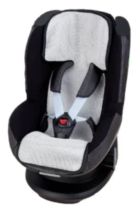 Cojín transpirable Altabebe AL7041 para asiento infantil grupo 1 - Refrescante y protector contra manchas - Color blanco