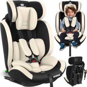 Asiento Infantil Kidiz Triangle Premium Grupo 1/2/3 (9-36 kg) - Homologado ECE R129/03, Isofix, Ajustable 1-12 Años