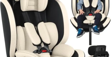 Asiento Infantil Kidiz Triangle Premium Grupo 1/2/3 (9-36 kg) - Homologado ECE R129/03, Isofix, Ajustable 1-12 Años