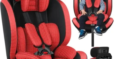 Asiento Infantil Kidiz Triangle Premium Grupo 1/2/3 (9-36 kg) - Homologado ECE R129/03, Isofix, Ajustable 1-12 Años